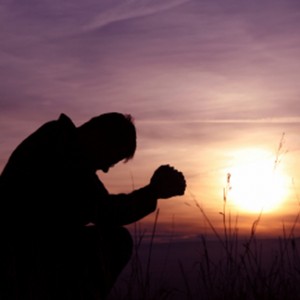 man praying